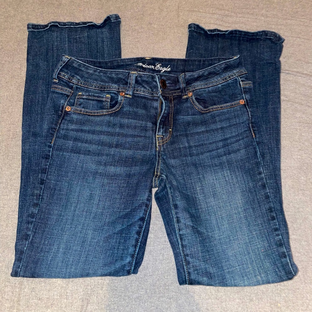 American Eagle Original Boot Cut Stretch Blue Jeans Women’s size 8